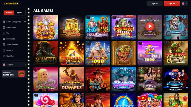 lamabet casino games