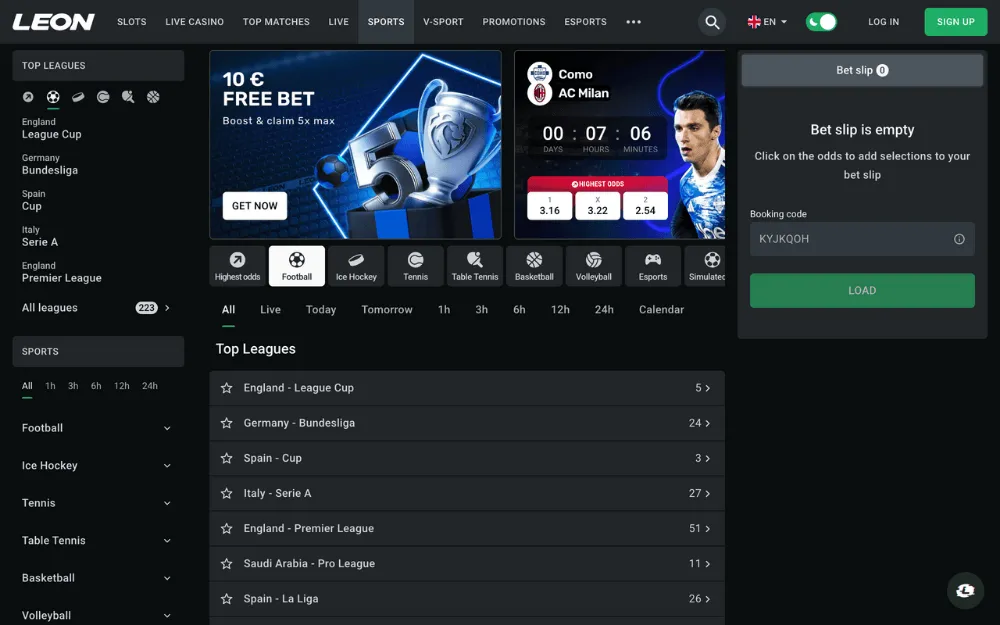 leon casino sports icon