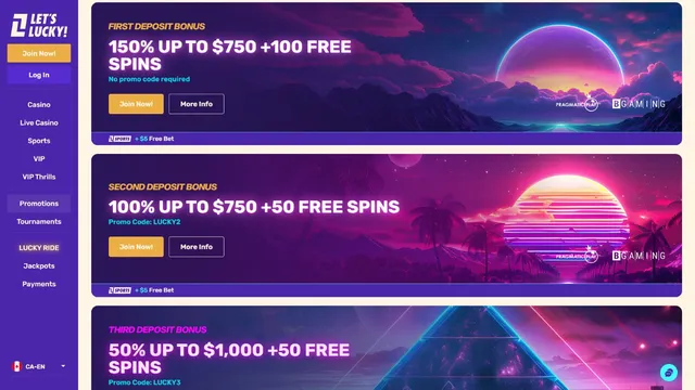 letslucky casino promotions