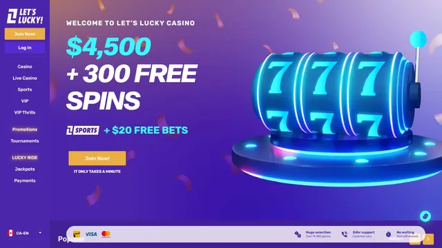 letslucky casino welcome bonus