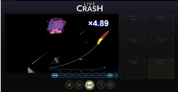 live crash game onetouch