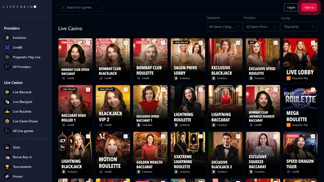 live casino live games