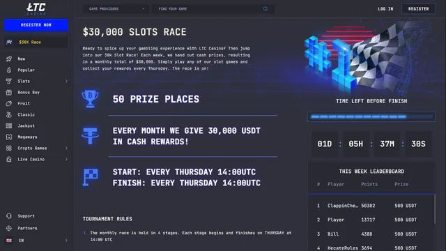 ltc casino tournaments