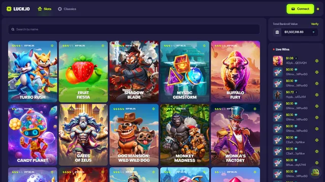 luck.io casino games