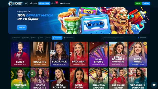 luckiest casino live games