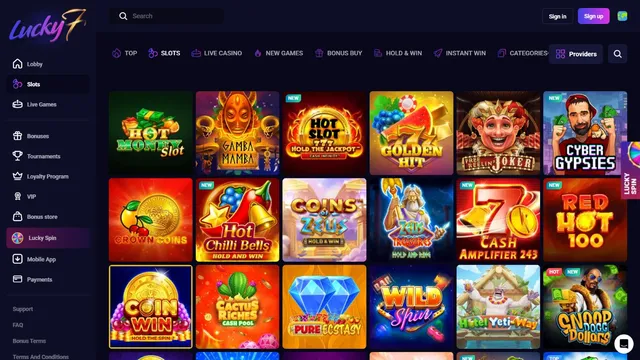 lucky7 casino games