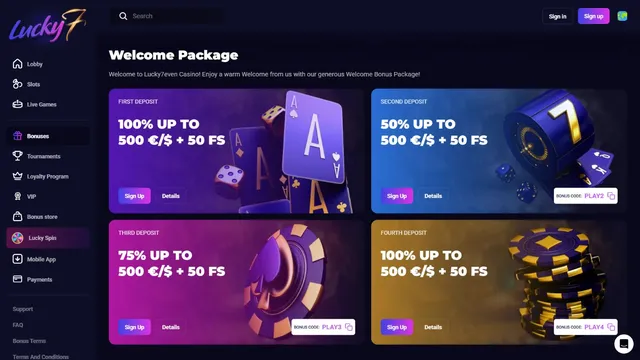 lucky7 casino promotions