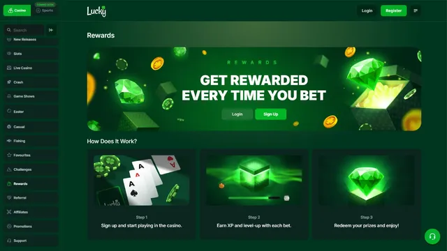 luckyfun casino loyalty program