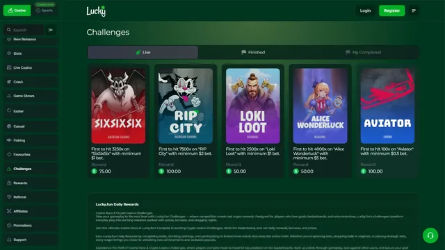 luckyfun casino tournaments