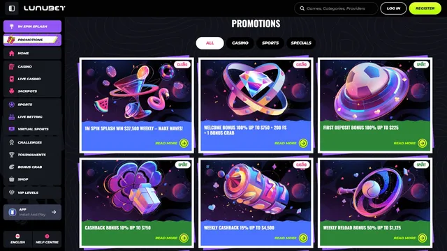 lunubet casino promotions