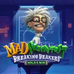 mad scientist breaking beakers slot icon