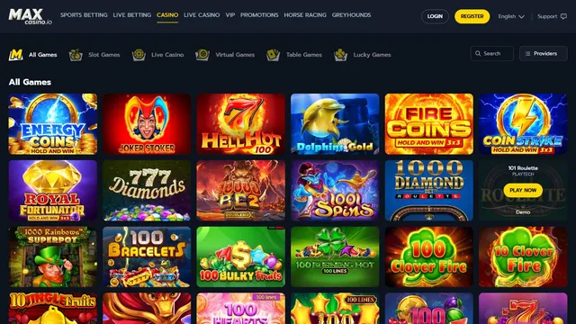 max casino games