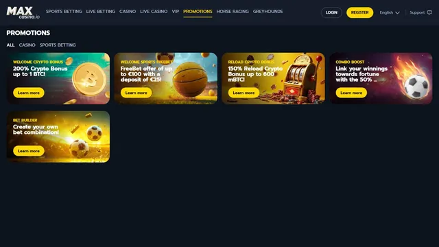 max casino promotions