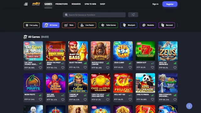 mbit casino games
