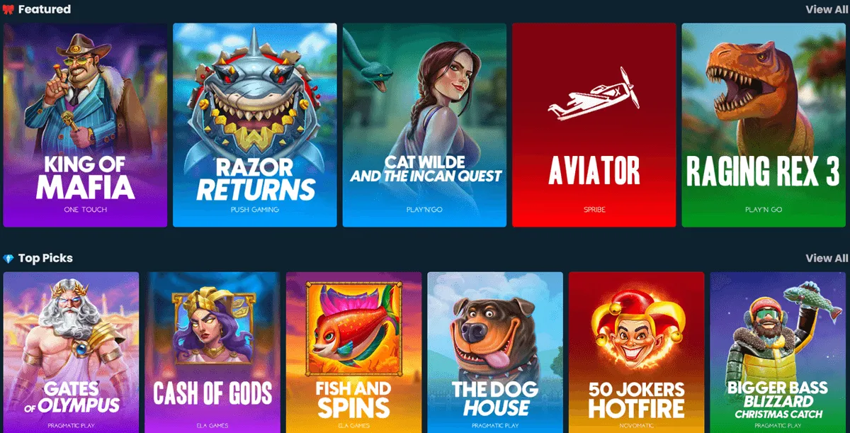 megadice casino games