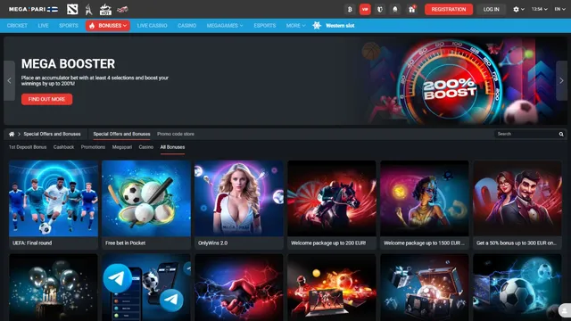 megapari casino promotions