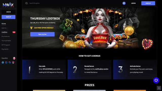 miraxcasino lotteries