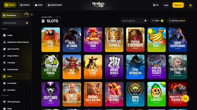 monkeytilt casino games
