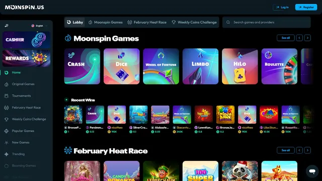 moonspin casino live games