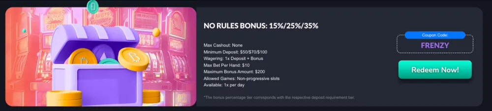 mro casino no rules bonus icon
