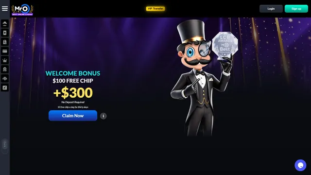 mro casino website screen