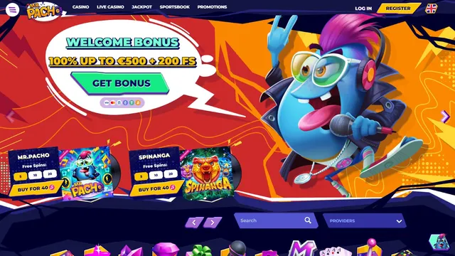 mrpacho casino website screen