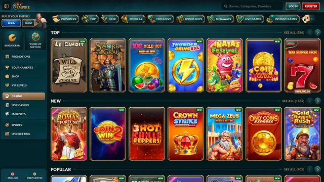 myempire casino games