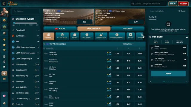 myempire sportsbetting