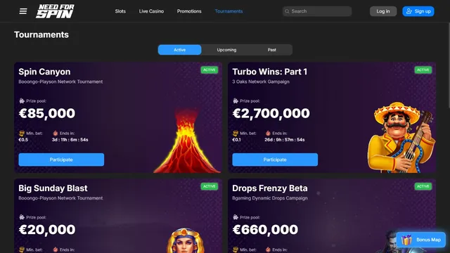 needforspin casino tournaments