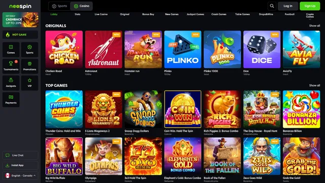 neospin casino games