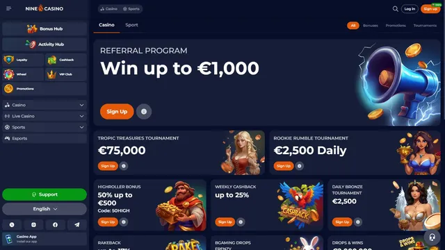 ninecasino promotions