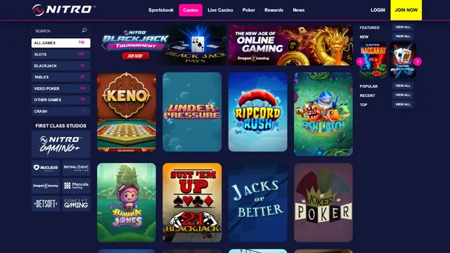 nitrobetting casino games