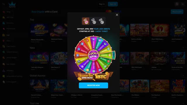 niyvi casino fortune wheel