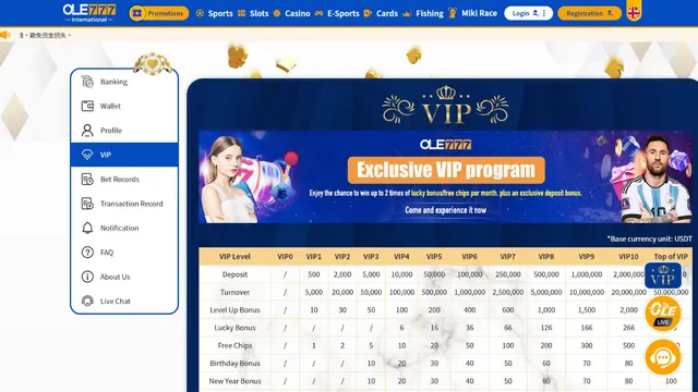 ole777 casino vip club