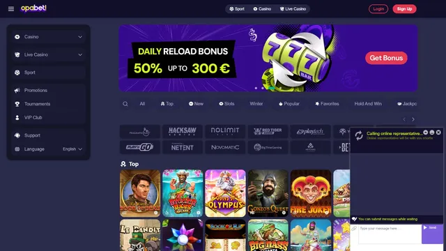 opabet casino support