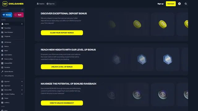 owl.games casino promotions