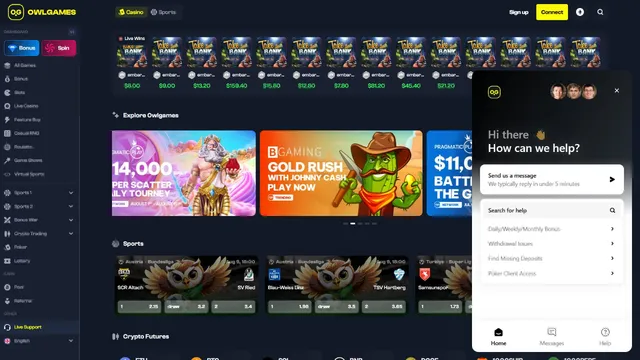 owl.games casino support