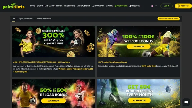 palmslots casino promotions