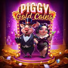 piggy gold coins slot icon