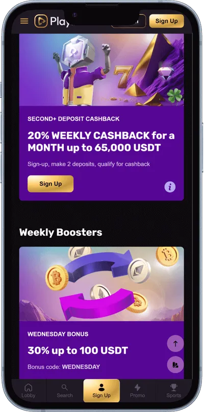 playbet.io casino phone promotions