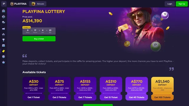 playfina casino lotteries