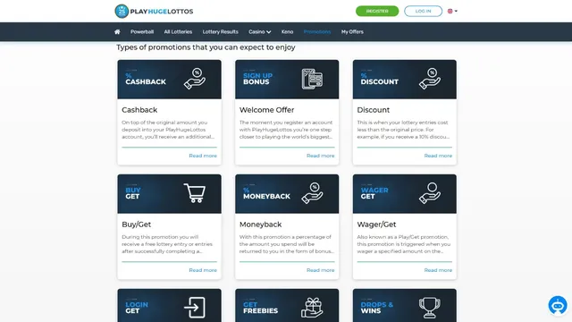 playhugelottos casino promotions