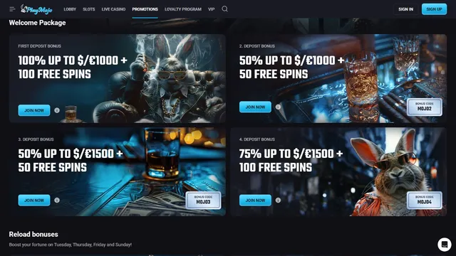 playmojo casino promotions
