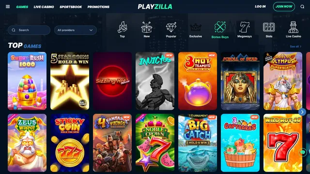 playzilla casino games