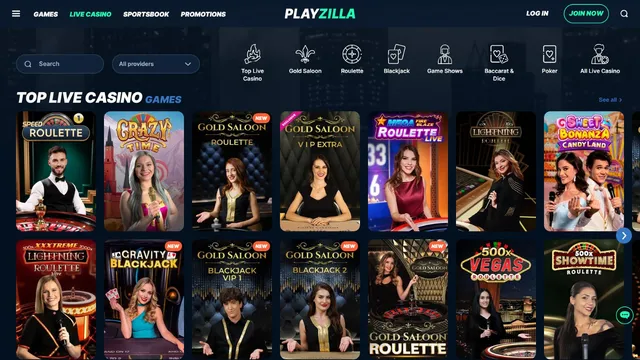 playzilla casino live games