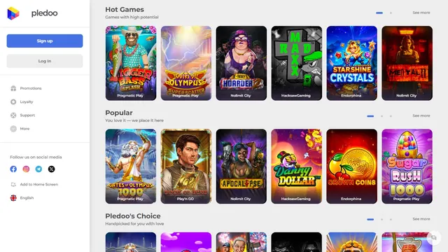 pledoo casino games