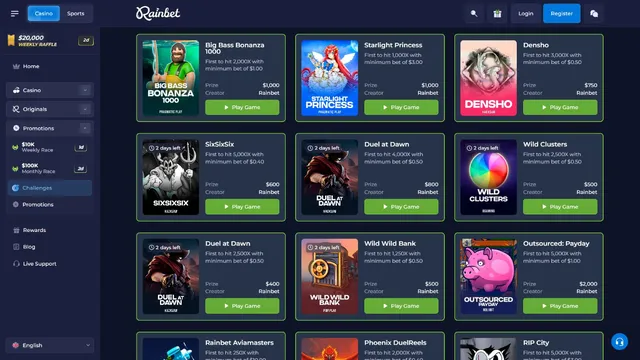 rainbet casino tournaments