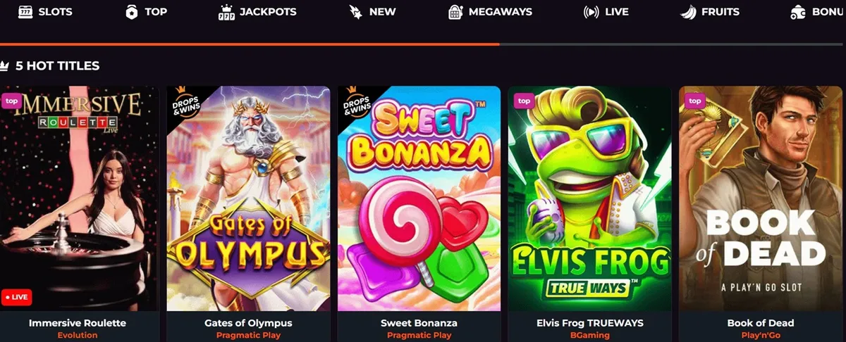 rakoo casino games