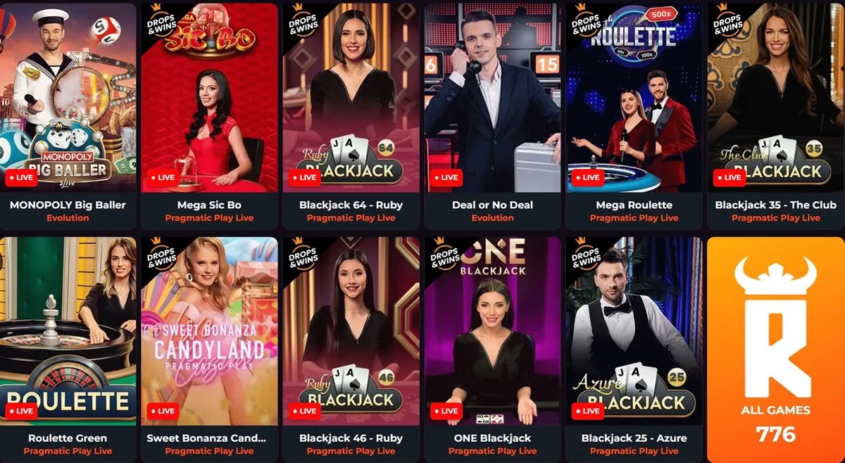 rakoo casino live games