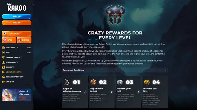 rakoo casino loyalty program